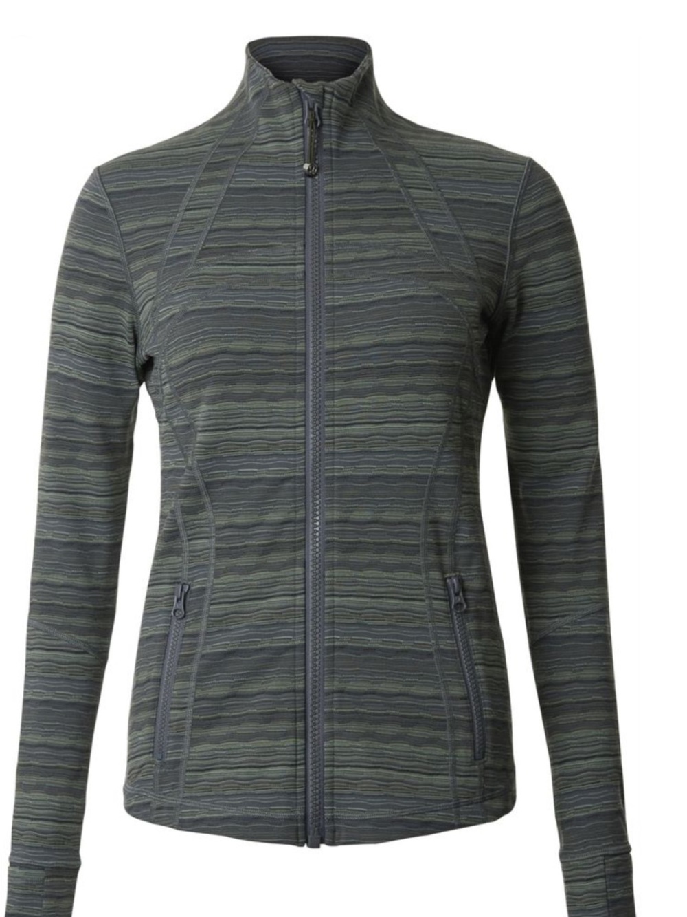 Lululemon Define Jacket Space Dye Twist Dark Slate Fatigue Green
